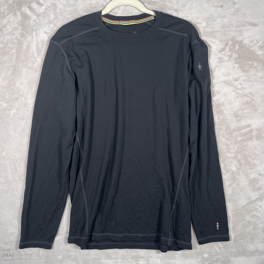 Smartwool Men's Merino 250 Base Layer Wool Fall Winter Casual L Black